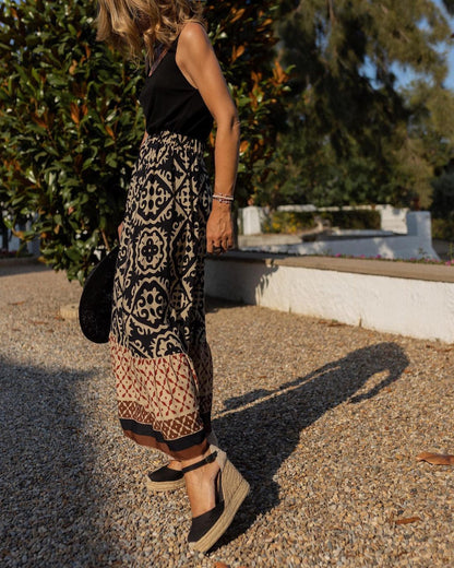 Aura™ | Hily boho long skirt