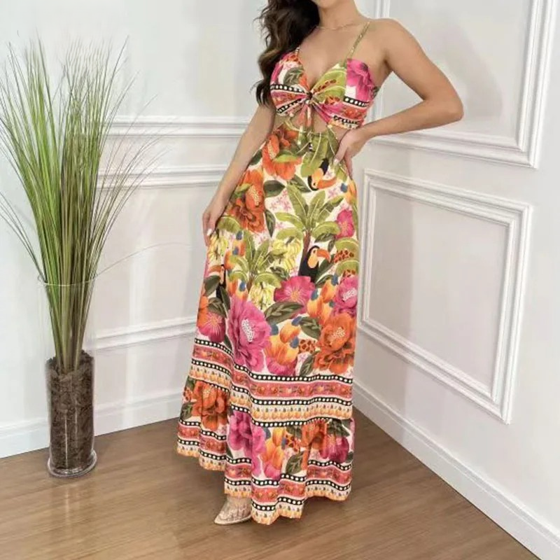 Divina™ | Vestido Maxi Tropical