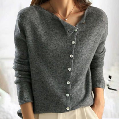 Knitted Blouse with Buttons