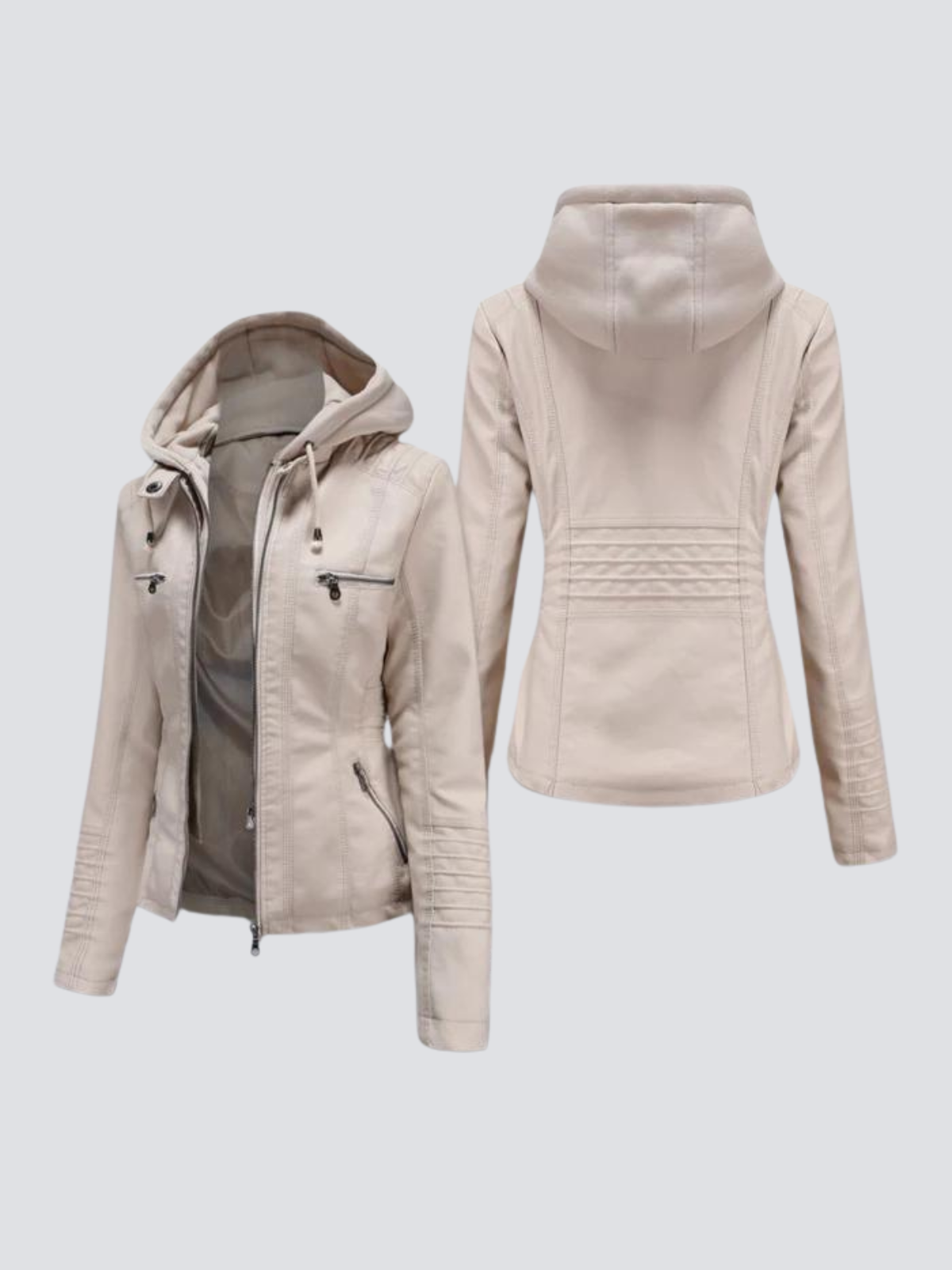 Cómoda chaqueta de cuero