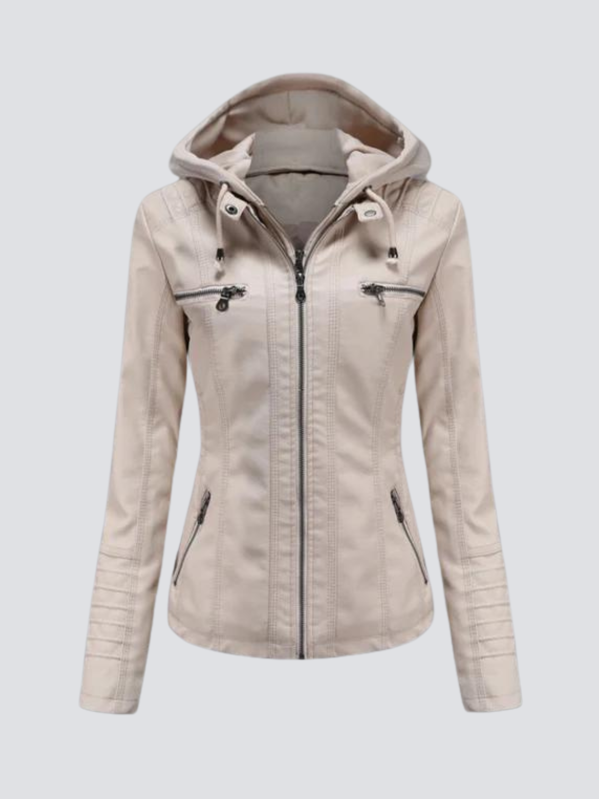 Cómoda chaqueta de cuero