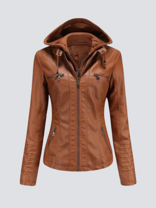 Cómoda chaqueta de cuero