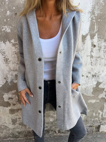 Leondra™ | Casual Single Breasted Hooded Blazer 