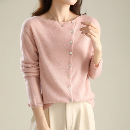 Knitted Blouse with Buttons