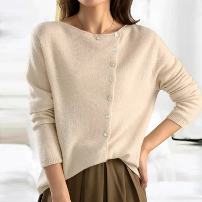 Knitted Blouse with Buttons