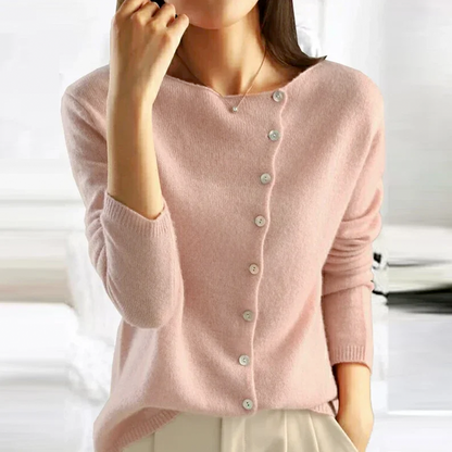 Knitted Blouse with Buttons