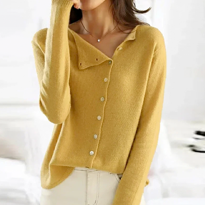 Knitted Blouse with Buttons