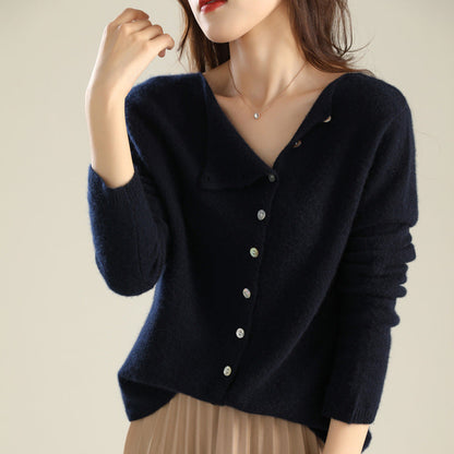 Knitted Blouse with Buttons